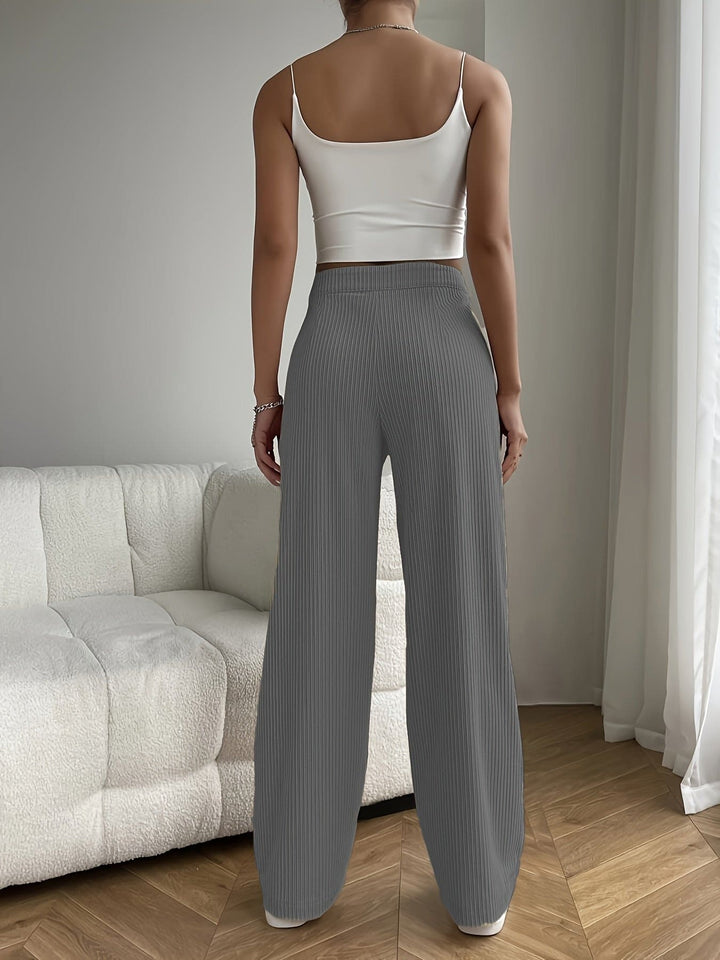 Casual Corduroy Trousers for Women - Elara-Grey-XS-State of Style