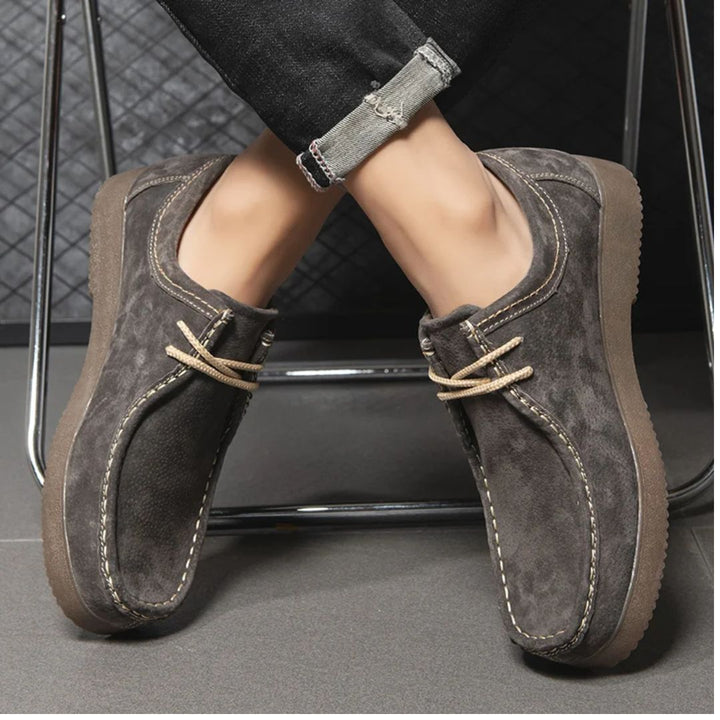 Casual Cowhide Sneakers Bryan – British-Inspired European Style-Yellow-5.0-State of Style