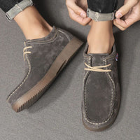 Casual Cowhide Sneakers Bryan – British-Inspired European Style-Yellow-5.0-State of Style