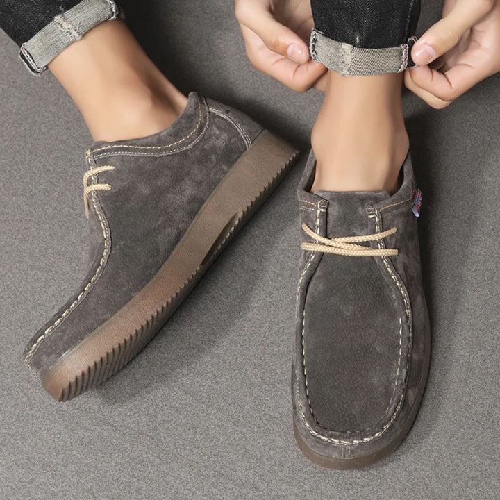 Casual Cowhide Sneakers Bryan – British-Inspired European Style-Yellow-5.0-State of Style