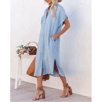 Casual Denim Dress - Maren-S-State of Style