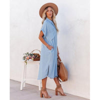 Casual Denim Dress - Maren-S-State of Style