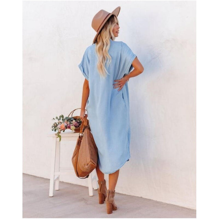 Casual Denim Dress - Maren-S-State of Style