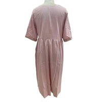 Casual Elegant Plus Size Midi Dress for Summer-Light Yellow-2XL-State of Style