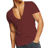 Casual & Figure-hugging Men's V-neck T-shirt – Jonas-Black-S-State of Style
