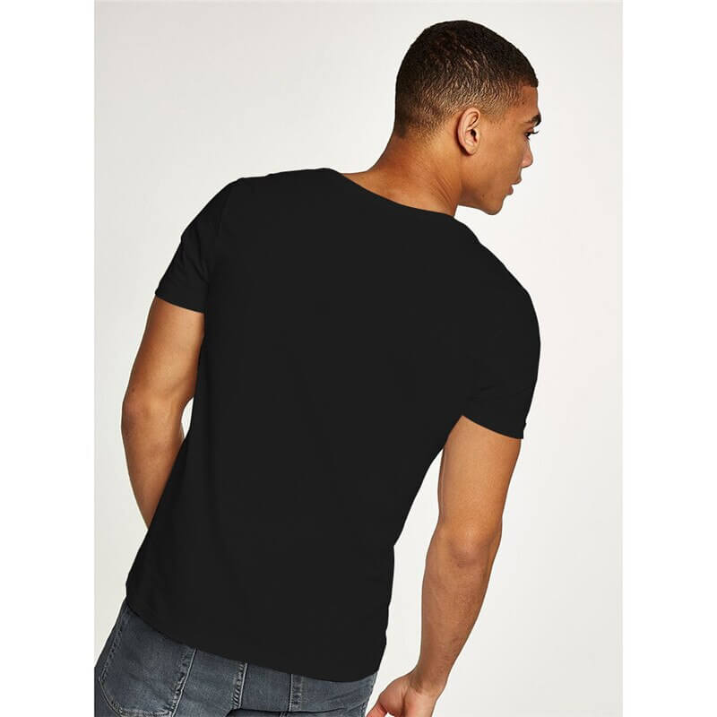 Casual & Figure-hugging Men's V-neck T-shirt – Jonas-Black-S-State of Style