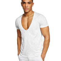 Casual & Figure-hugging Men's V-neck T-shirt – Jonas-White-S-State of Style