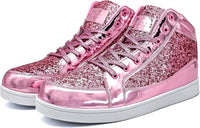 Casual Glitter Sneakers - NeonFlash-Black-5-State of Style