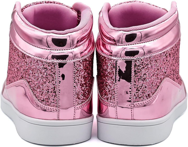 Casual Glitter Sneakers - NeonFlash-Black-5-State of Style