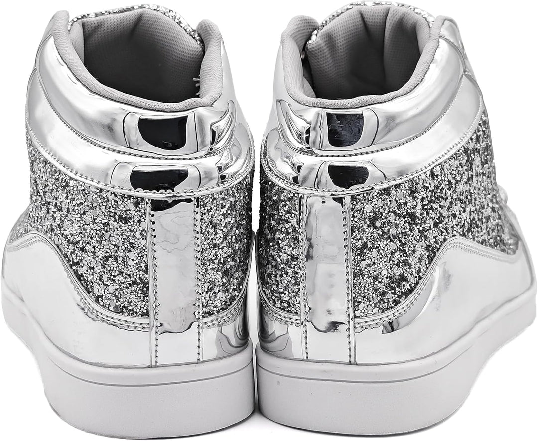 Casual Glitter Sneakers - NeonFlash-Black-5-State of Style