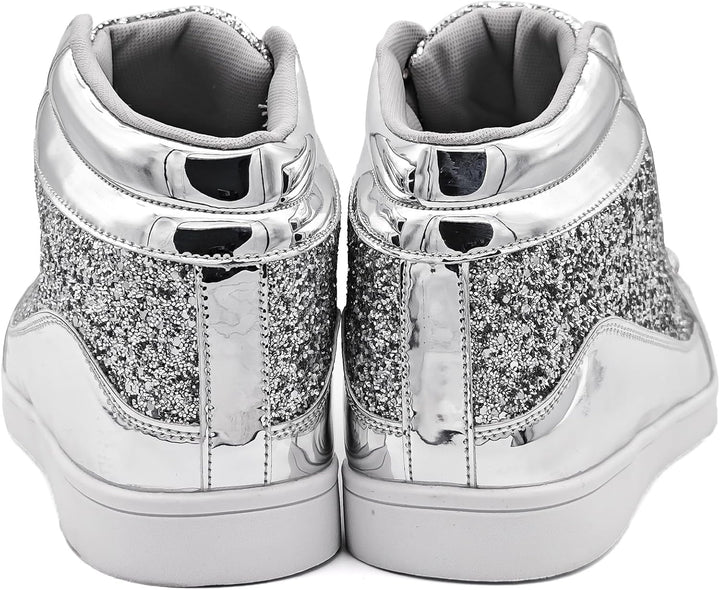 Casual Glitter Sneakers - NeonFlash-Black-5-State of Style
