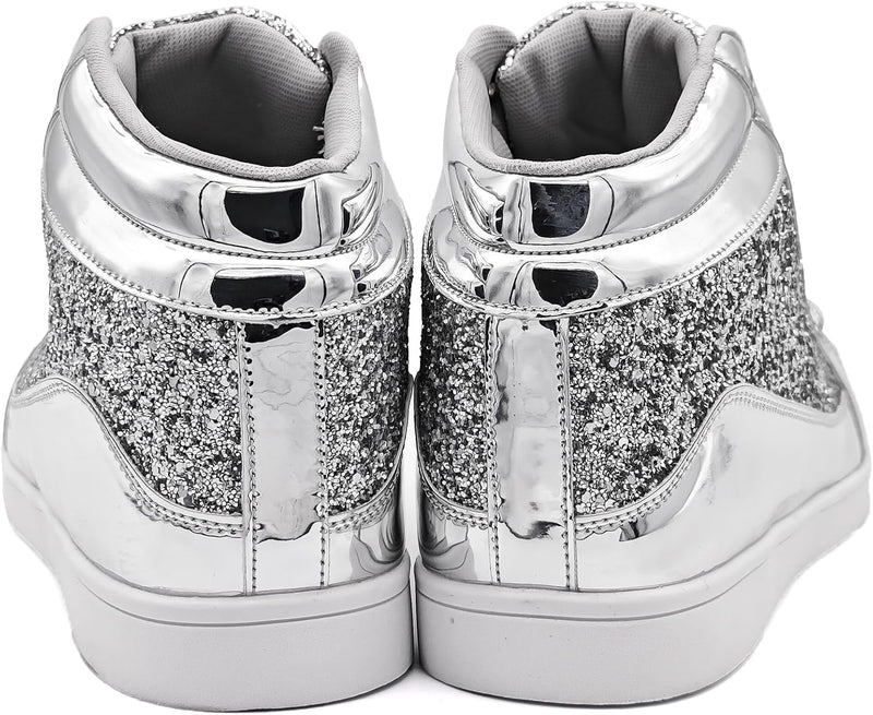 Casual Glitter Sneakers - NeonFlash-Black-5-State of Style