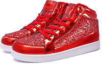 Casual Glitter Sneakers - NeonFlash-Black-5-State of Style