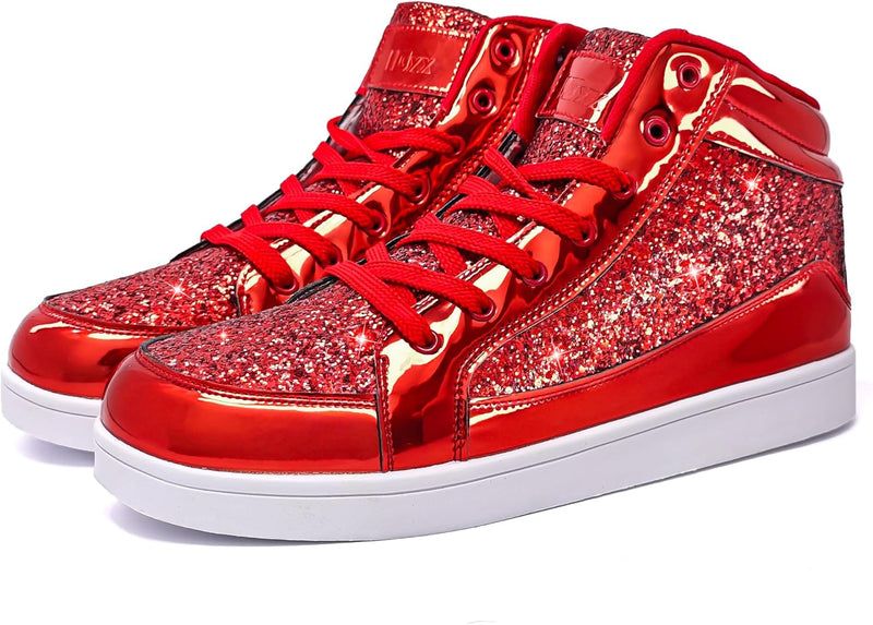Casual Glitter Sneakers - NeonFlash-Black-5-State of Style