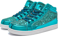 Casual Glitter Sneakers - NeonFlash-Black-5-State of Style