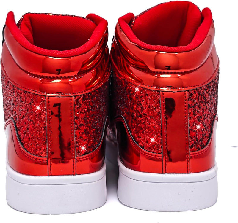 Casual Glitter Sneakers - NeonFlash-Black-5-State of Style