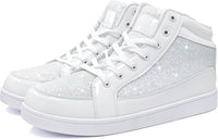 Casual Glitter Sneakers - NeonFlash-Black-5-State of Style