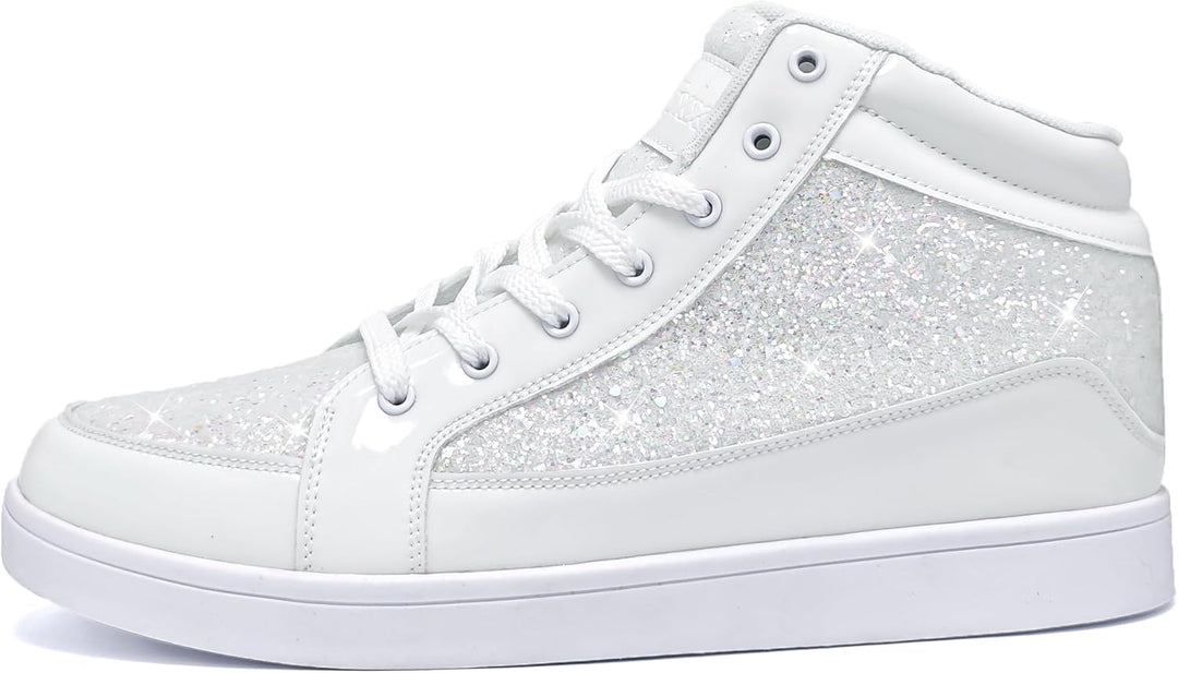 Casual Glitter Sneakers - NeonFlash-Black-5-State of Style