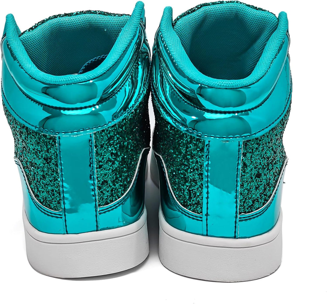 Casual Glitter Sneakers - NeonFlash-Black-5-State of Style