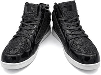 Casual Glitter Sneakers - NeonFlash-Black-5-State of Style