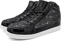 Casual Glitter Sneakers - NeonFlash-Black-5-State of Style
