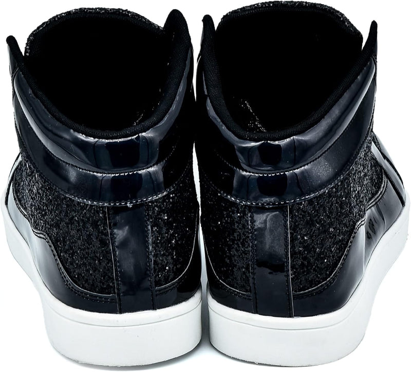 Casual Glitter Sneakers - NeonFlash-Black-5-State of Style