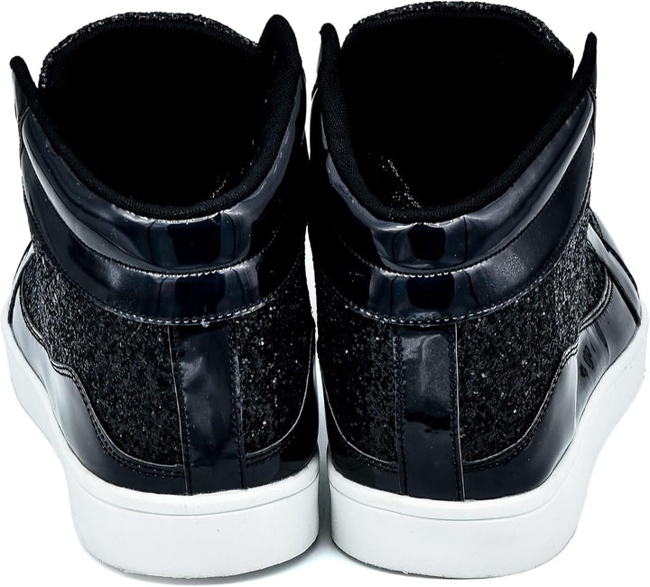 Casual Glitter Sneakers - NeonFlash-Black-5-State of Style