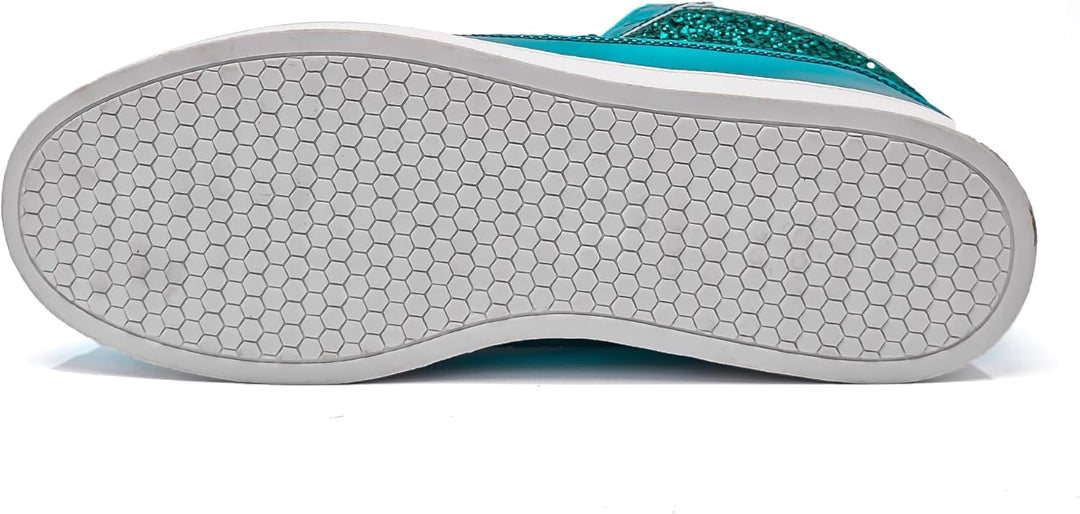 Casual Glitter Sneakers - NeonFlash-Black-5-State of Style