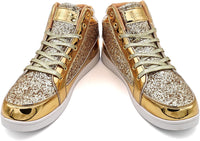 Casual Glitter Sneakers - NeonFlash-Black-5-State of Style