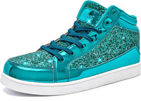 Casual Glitter Sneakers - NeonFlash-Black-5-State of Style