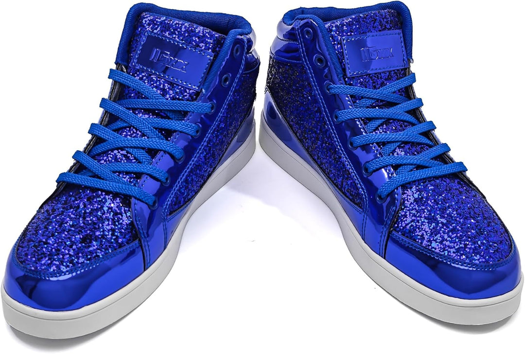 Casual Glitter Sneakers - NeonFlash-Black-7-State of Style