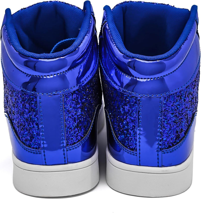 Casual Glitter Sneakers - NeonFlash-Black-7-State of Style