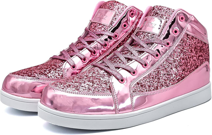 Casual Glitter Sneakers - NeonFlash-Black-7-State of Style
