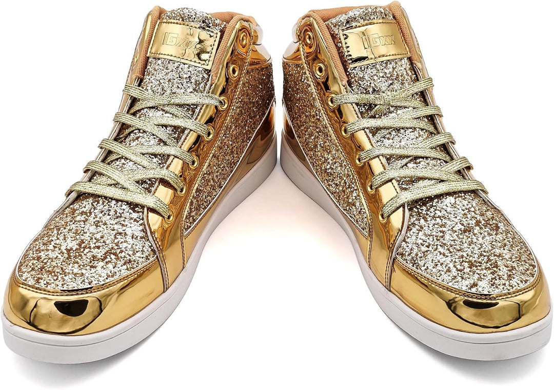 Casual Glitter Sneakers - NeonFlash-Black-7-State of Style