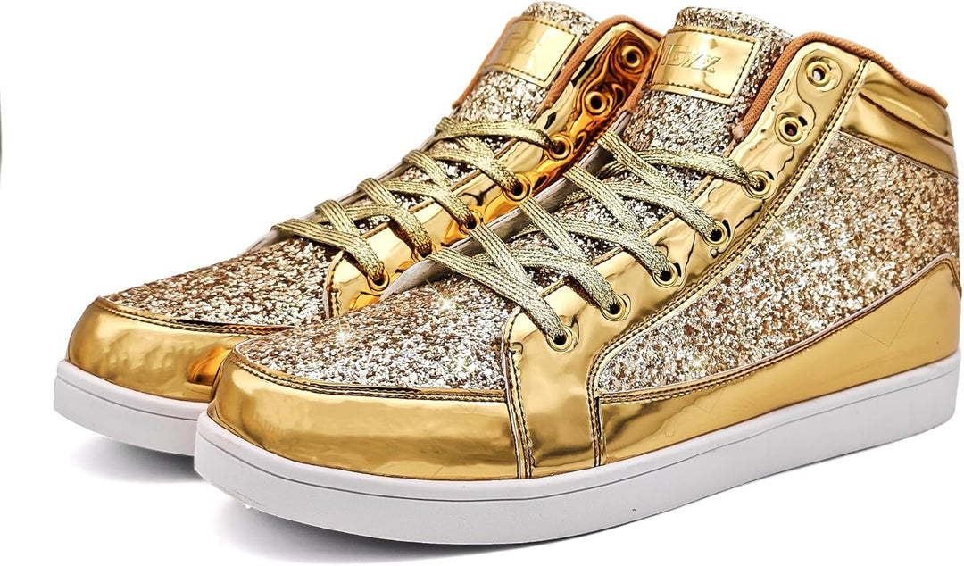 Casual Glitter Sneakers - NeonFlash-Black-7-State of Style