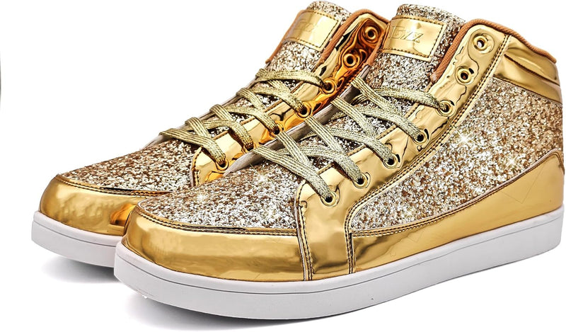 Casual Glitter Sneakers - NeonFlash-Black-7-State of Style