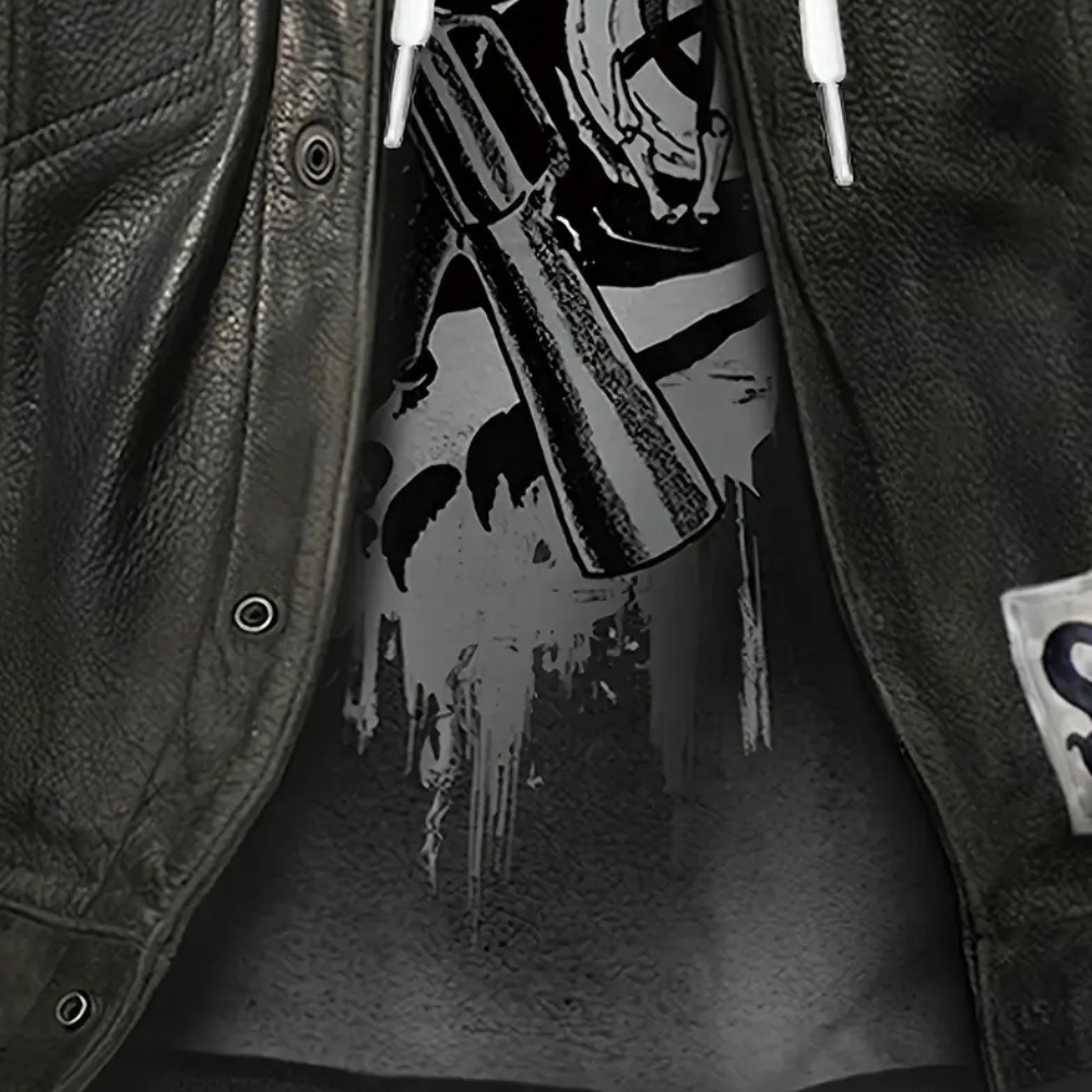 Casual Hoodie with Unique Print for Men - Mason-S-State of Style