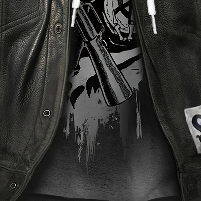 Casual Hoodie with Unique Print for Men - Mason-S-State of Style