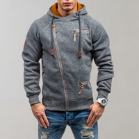 Casual Hoodie with Zip - Orion-Dark Grey-S-State of Style