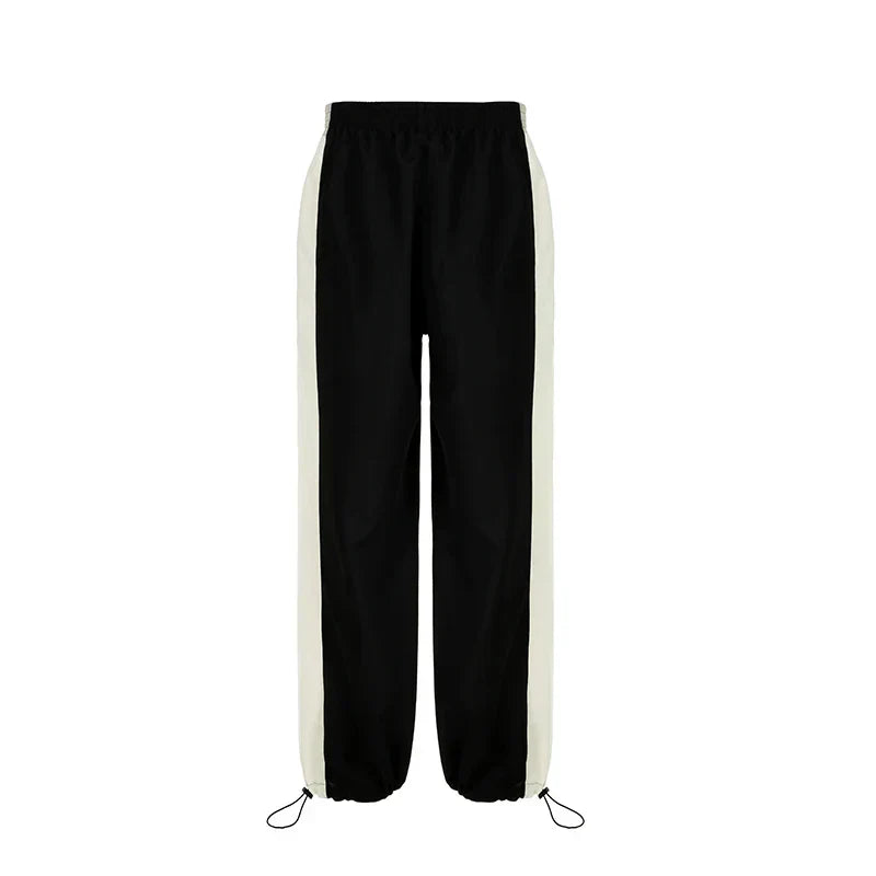 Casual Jogging Trousers with Colour Blocks - Nova-Black-XS-State of Style