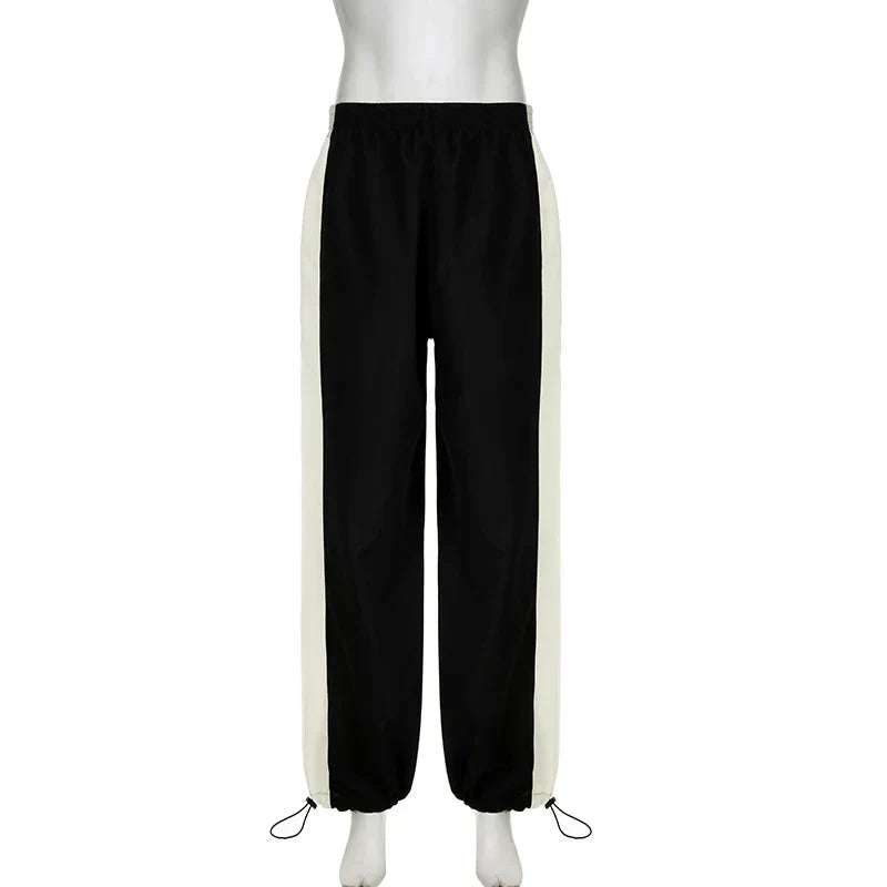Casual Jogging Trousers with Colour Blocks - Nova-Black-XS-State of Style