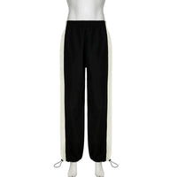 Casual Jogging Trousers with Colour Blocks - Nova-Black-XS-State of Style