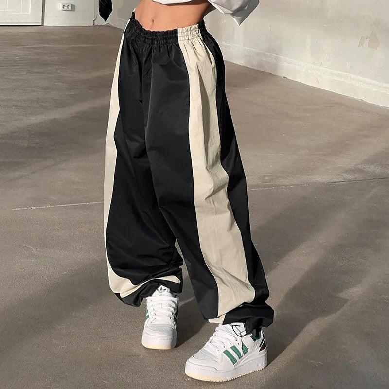 Casual Jogging Trousers with Colour Blocks - Nova-Black-XS-State of Style