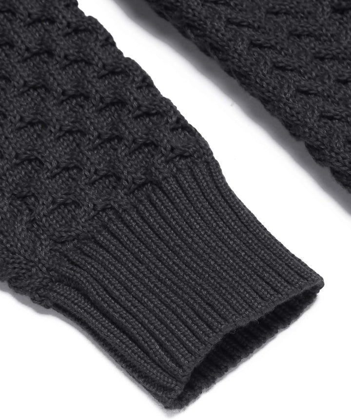 Casual Knit Men's Turtleneck - Sander-Black-S-State of Style