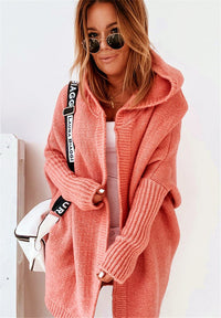 Casual Knit Women's Cardigan - Eliza-Orange-S-State of Style