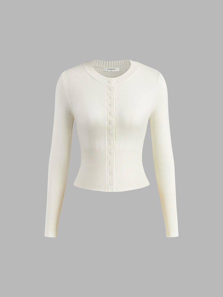 Casual Knitted Ladies Shirt - Elodie-White-XS-State of Style