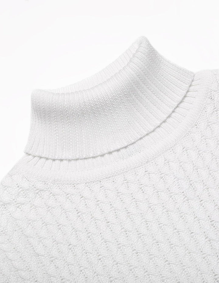 Casual Knitted Men's Turtleneck Sweater - Sander-Black-S-State of Style