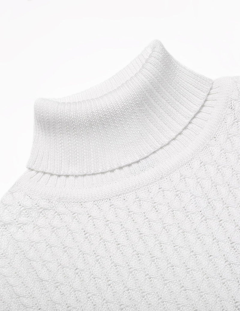 Casual Knitted Men's Turtleneck Sweater - Sander-Black-S-State of Style