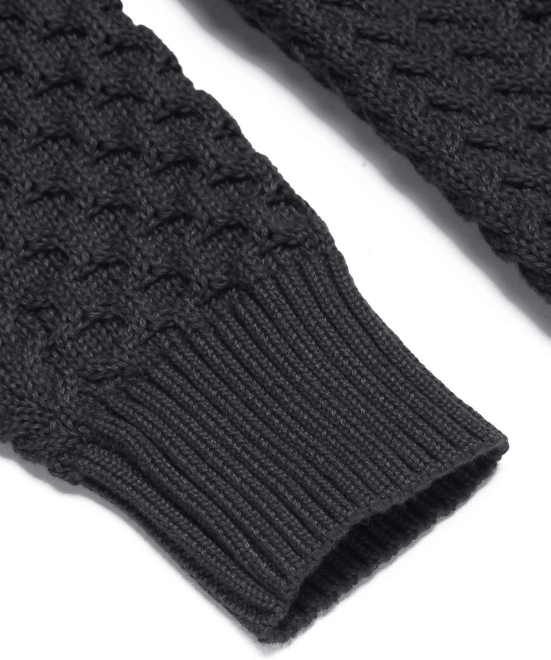 Casual Knitted Men's Turtleneck Sweater - Sander-Black-S-State of Style