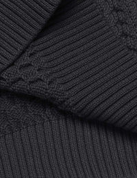 Casual Knitted Men's Turtleneck Sweater - Sander-Black-S-State of Style